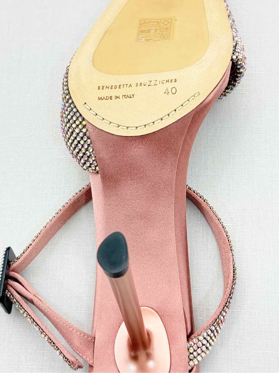 Pre - loved BENEDETTA BRUZZICHES Elena Pink Size EU 40 Mules at Reems Closet