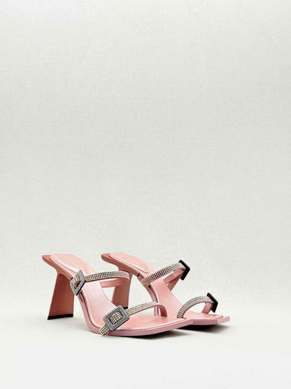 Pre - loved BENEDETTA BRUZZICHES Ewa Pink Size EU 39 Mules at Reems Closet