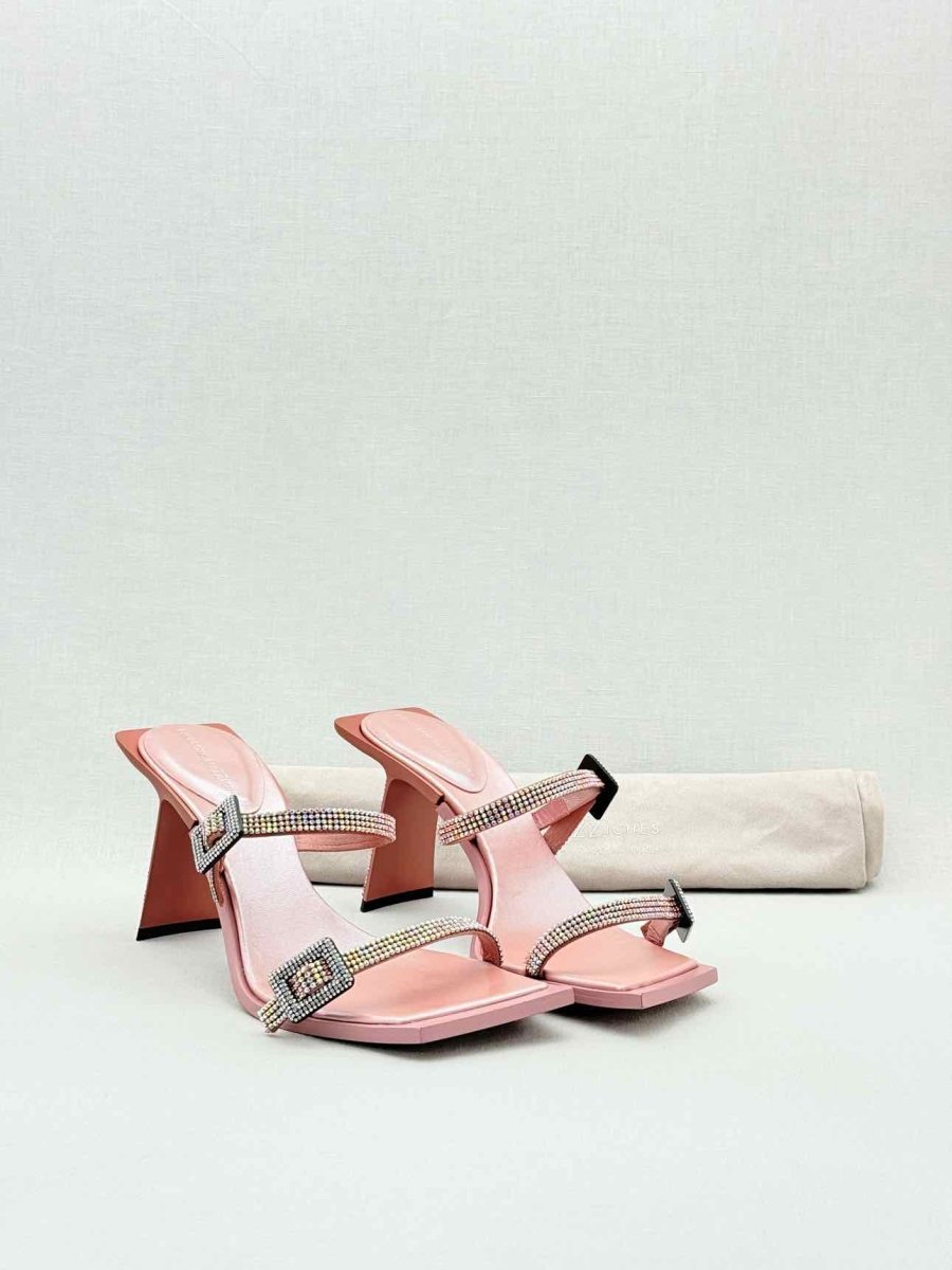 Pre - loved BENEDETTA BRUZZICHES Ewa Pink Size EU 39 Mules at Reems Closet