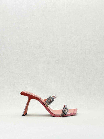 Pre - loved BENEDETTA BRUZZICHES Ewa Pink Size EU 39 Mules at Reems Closet