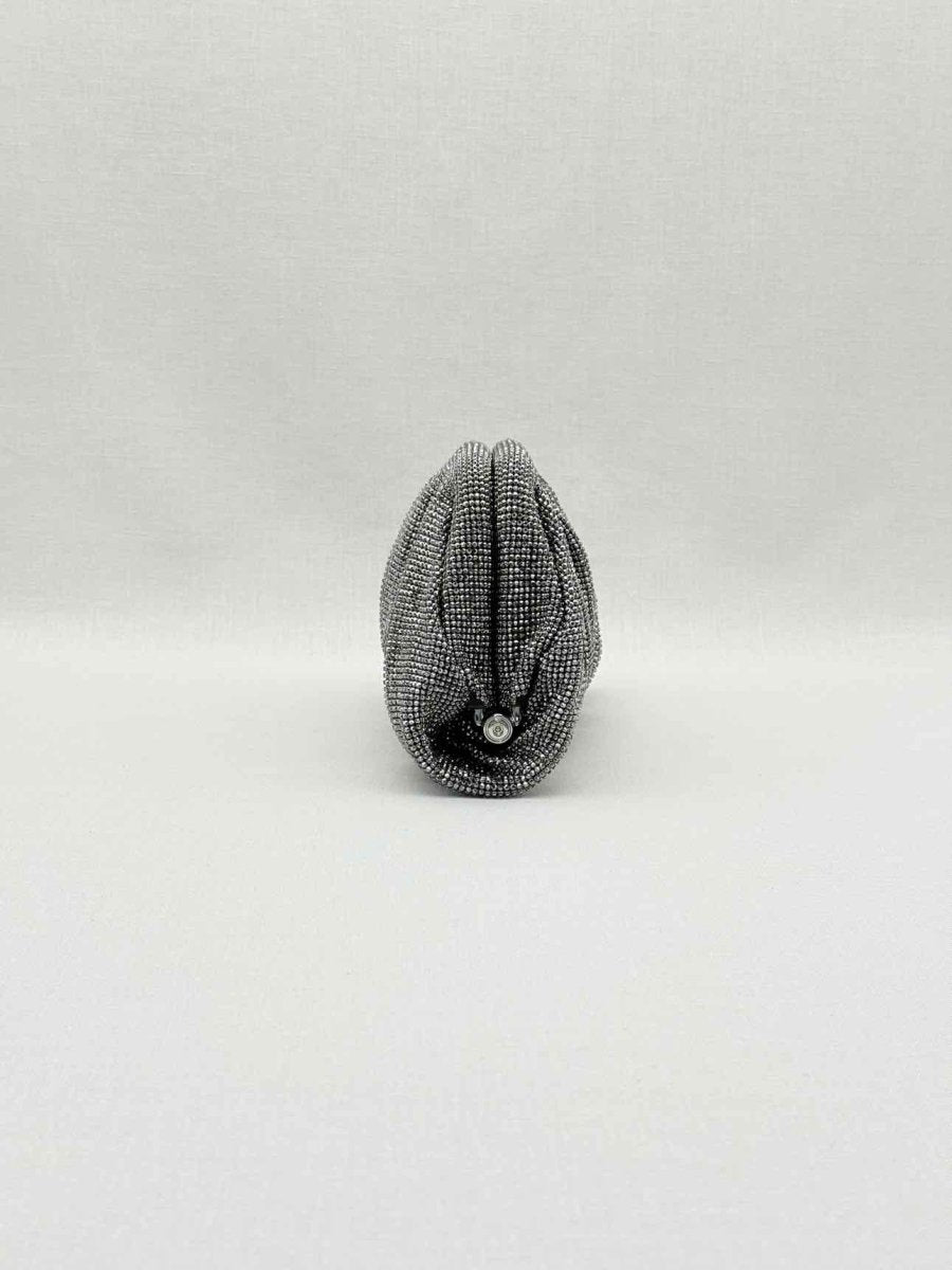 Pre - loved BENEDETTA BRUZZICHES Venus La Petite Black Clutch at Reems Closet