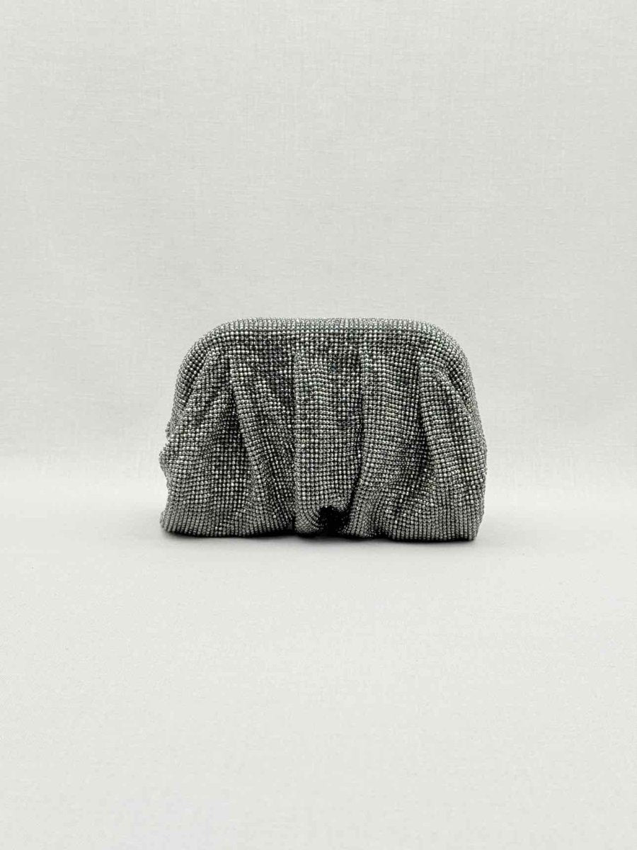 Pre - loved BENEDETTA BRUZZICHES Venus La Petite Black Clutch at Reems Closet