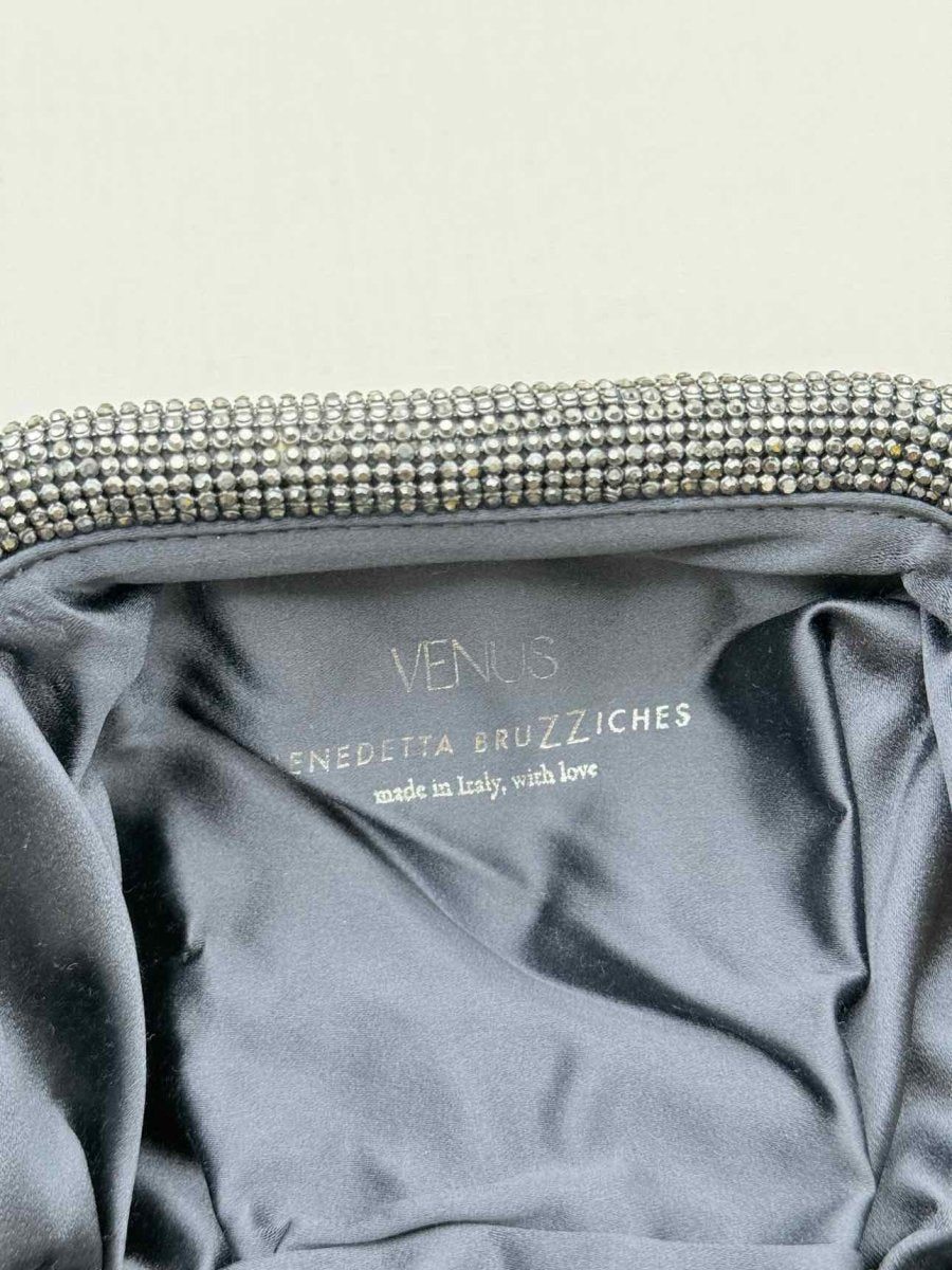 Pre - loved BENEDETTA BRUZZICHES Venus La Petite Black Clutch at Reems Closet