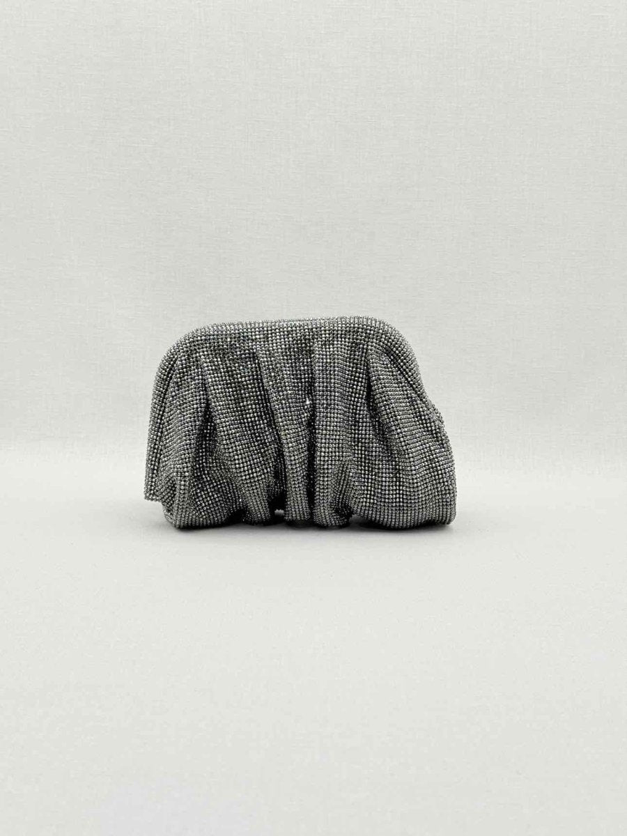 Pre - loved BENEDETTA BRUZZICHES Venus La Petite Black Clutch at Reems Closet