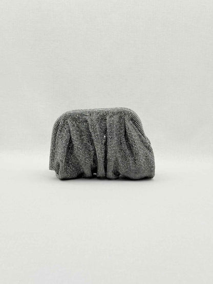 Pre - loved BENEDETTA BRUZZICHES Venus La Petite Black Clutch at Reems Closet