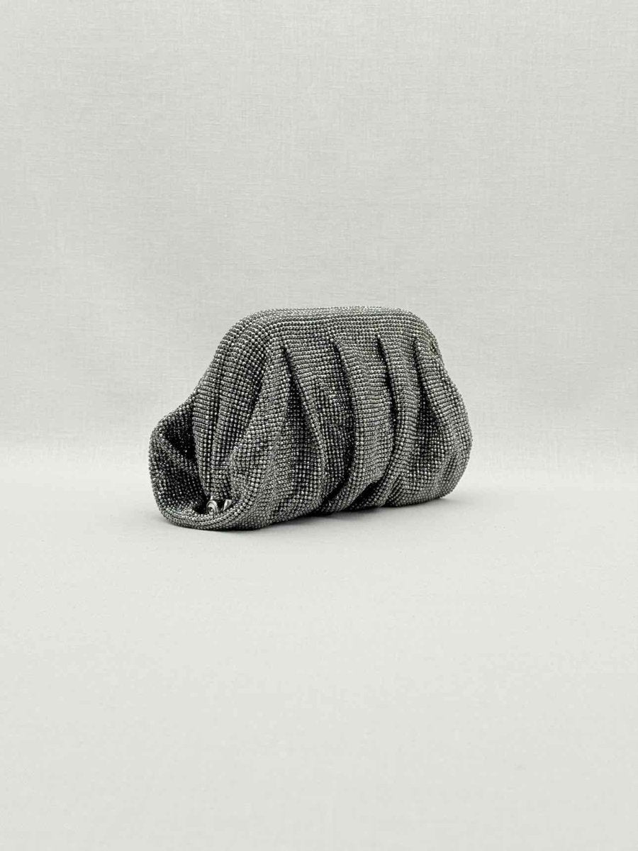 Pre - loved BENEDETTA BRUZZICHES Venus La Petite Black Clutch at Reems Closet