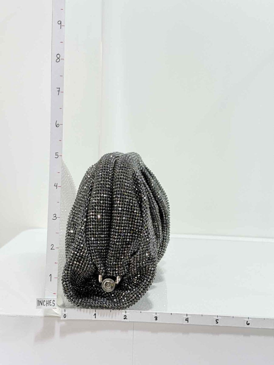 Pre - loved BENEDETTA BRUZZICHES Venus La Petite Black Clutch at Reems Closet