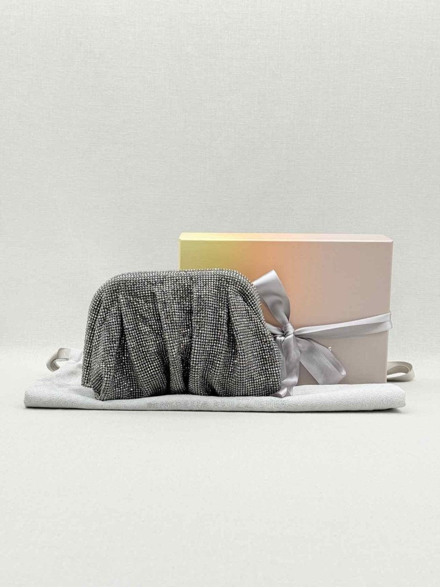 Pre - loved BENEDETTA BRUZZICHES Venus La Petite Black Clutch at Reems Closet