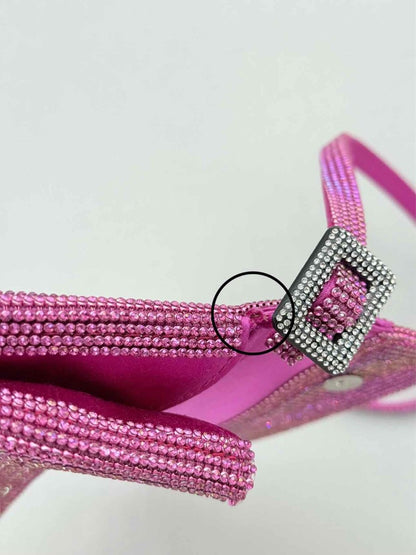 Pre - loved BENEDETTA BRUZZICHES Vittissima Fuchsia Shoulder Bag at Reems Closet