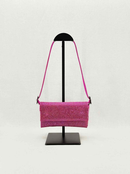 Pre - loved BENEDETTA BRUZZICHES Vittissima Fuchsia Shoulder Bag at Reems Closet