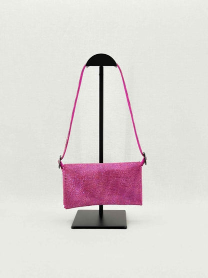 Pre - loved BENEDETTA BRUZZICHES Vittissima Fuchsia Shoulder Bag at Reems Closet