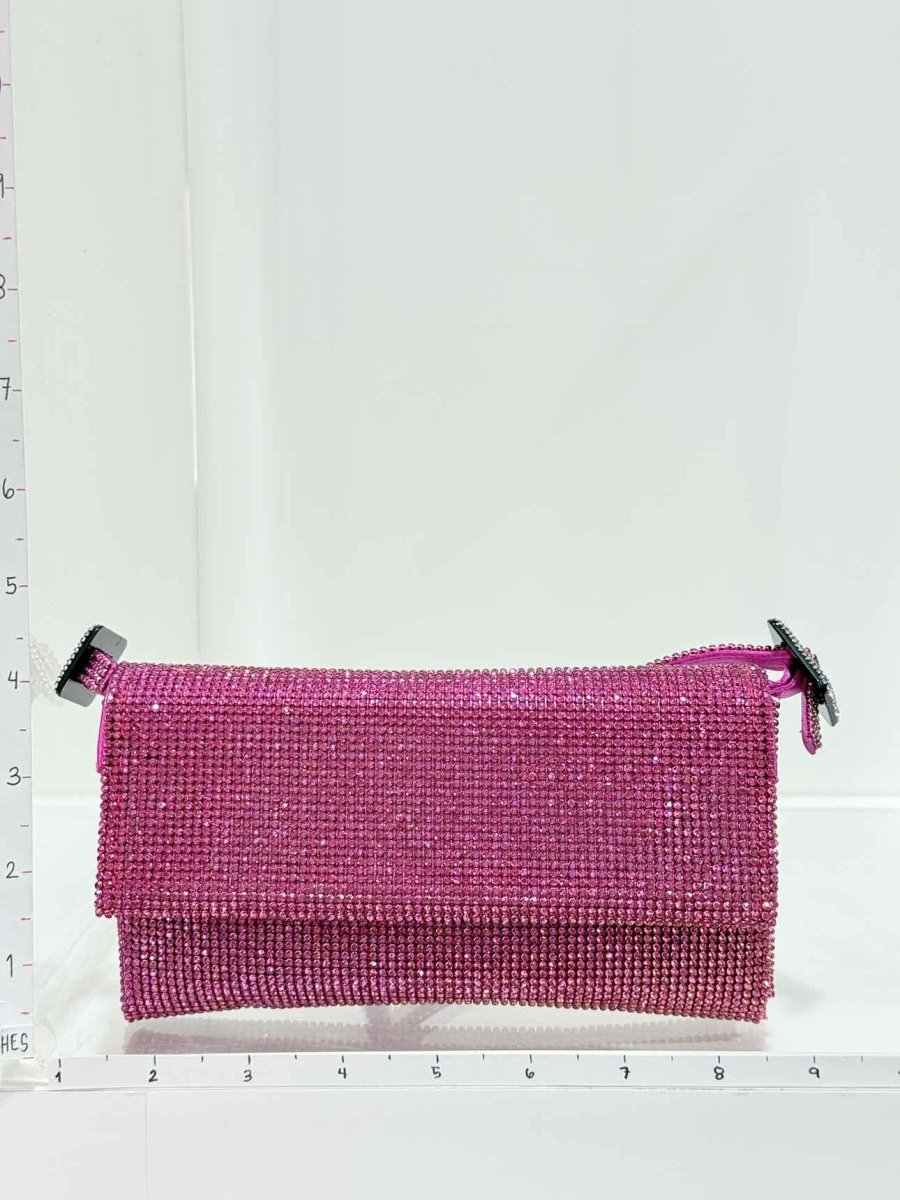 Pre - loved BENEDETTA BRUZZICHES Vittissima Fuchsia Shoulder Bag at Reems Closet