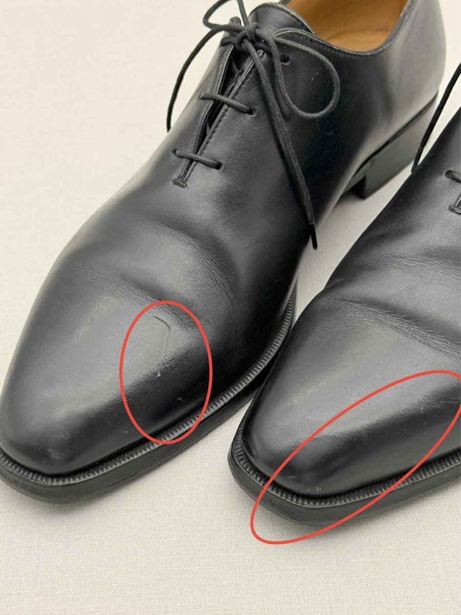 Pre - loved BERLUTI Alessandro Galet Black Size EU 42.5 Oxfords at Reems Closet