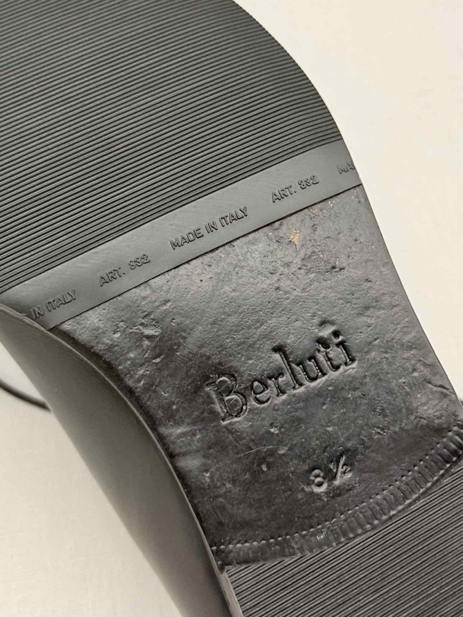 Pre - loved BERLUTI Alessandro Galet Black Size EU 42.5 Oxfords at Reems Closet