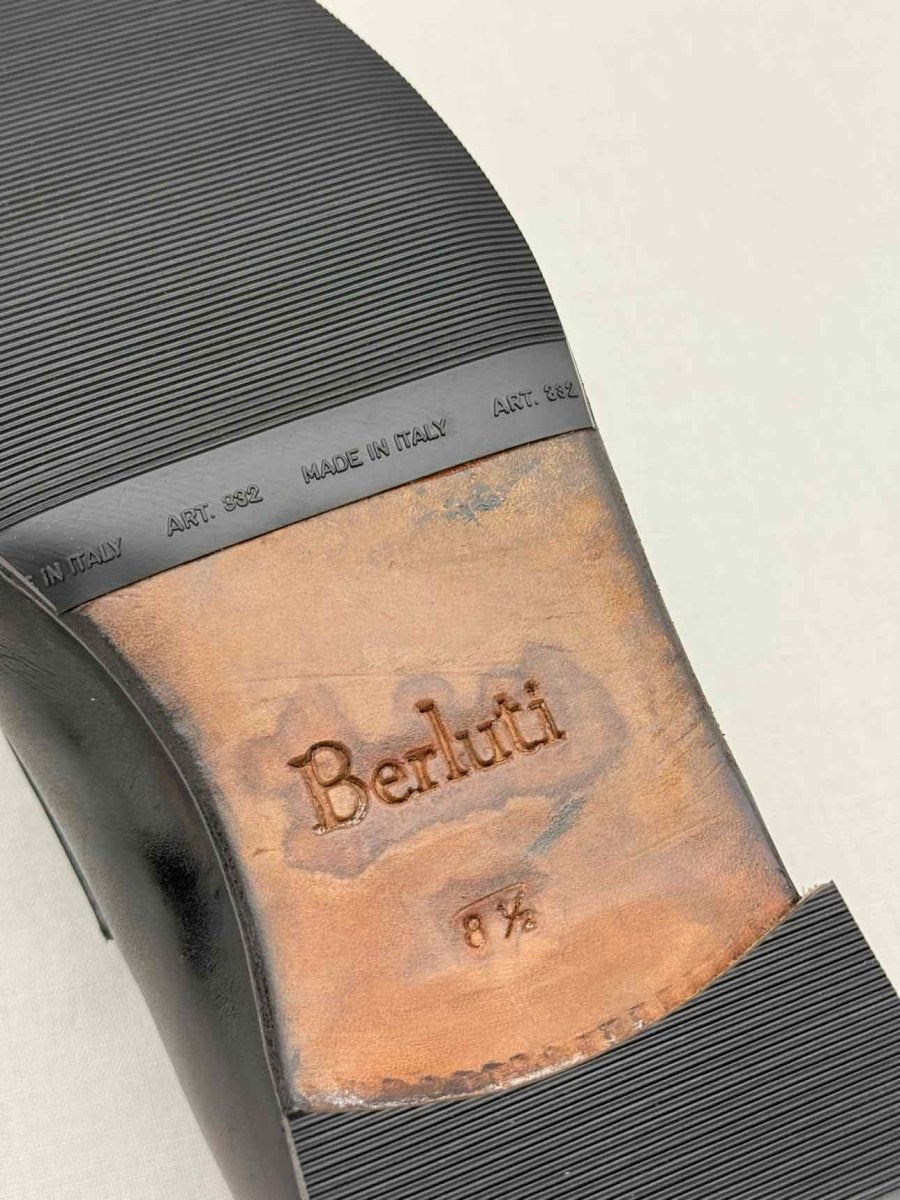 Pre - loved BERLUTI Andy Demesure Black Size EU 42.5 Loafers at Reems Closet