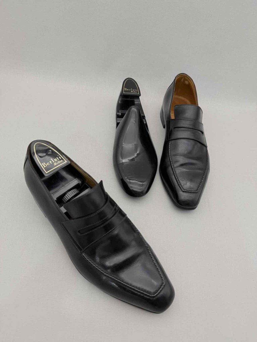 Pre - loved BERLUTI Andy Demesure Black Size EU 42.5 Loafers at Reems Closet