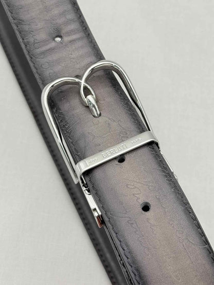 Pre-loved BERLUTI Grey Belt at Reems Closet