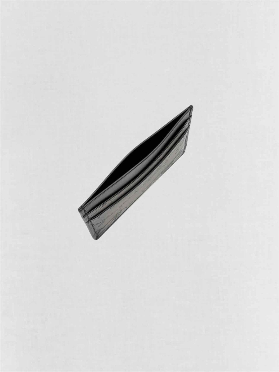 Pre-loved BERLUTI Men's Grey & Black Card Holder at Reems Closet