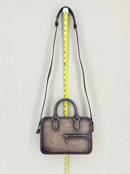 Pre-loved BERLUTI Un Jour Gulliver Scritto Brown Briefcase at Reems Closet