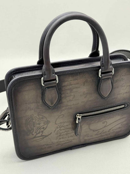 Pre-loved BERLUTI Un Jour Gulliver Scritto Brown Briefcase at Reems Closet