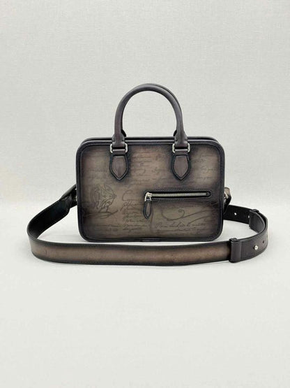 Pre-loved BERLUTI Un Jour Gulliver Scritto Brown Briefcase at Reems Closet