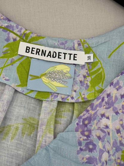 Pre - loved BERNADETTE Purple Multicolor Size US 6 Midi Dress at Reems Closet