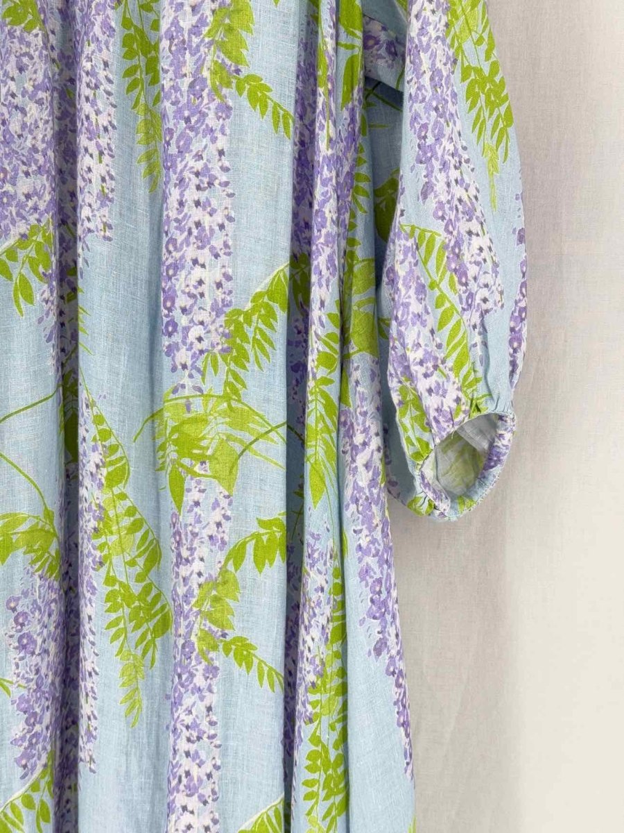 Pre - loved BERNADETTE Purple Multicolor Size US 6 Midi Dress at Reems Closet