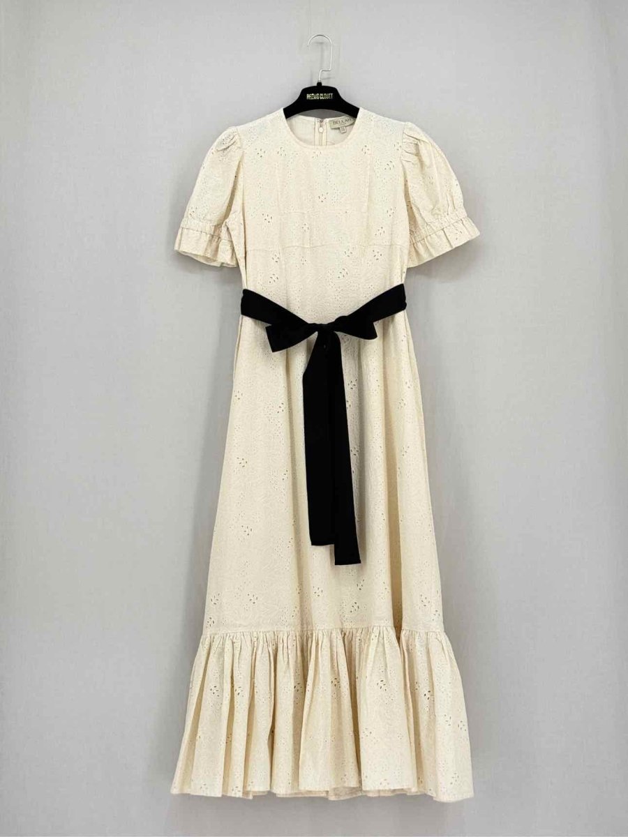 Pre - loved BEULAH Dorothy Cream Size US 6 Midi Dress at Reems Closet