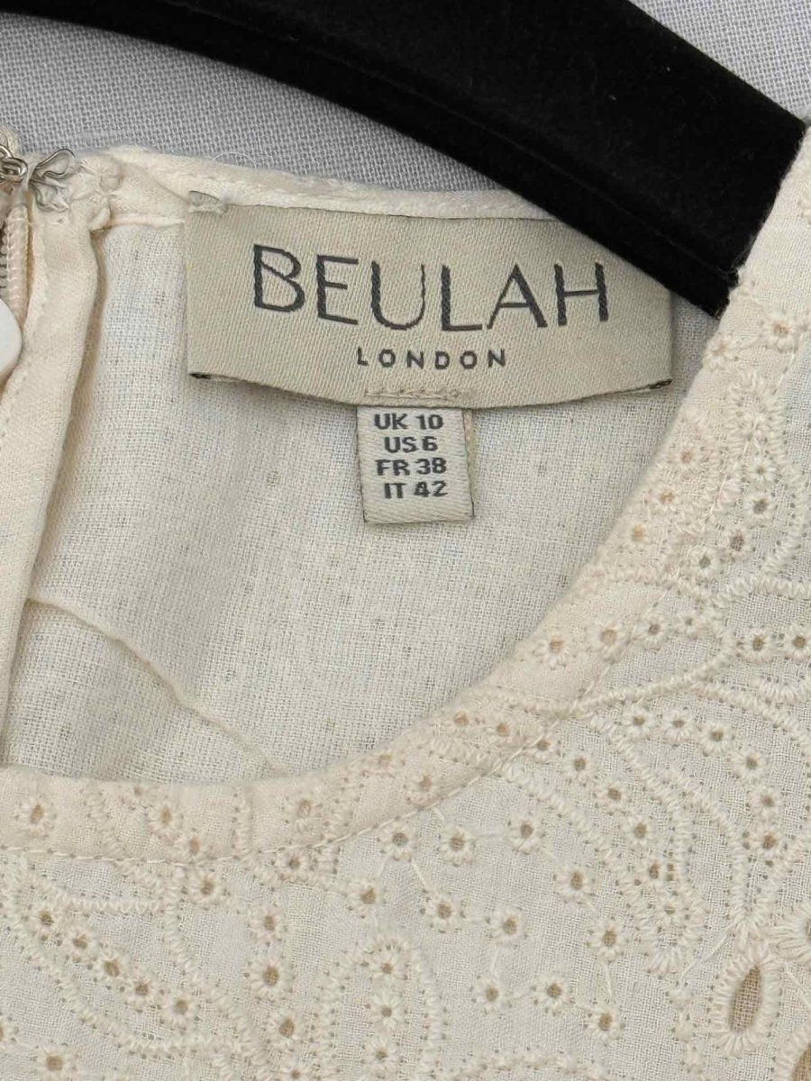 Pre - loved BEULAH Dorothy Cream Size US 6 Midi Dress at Reems Closet