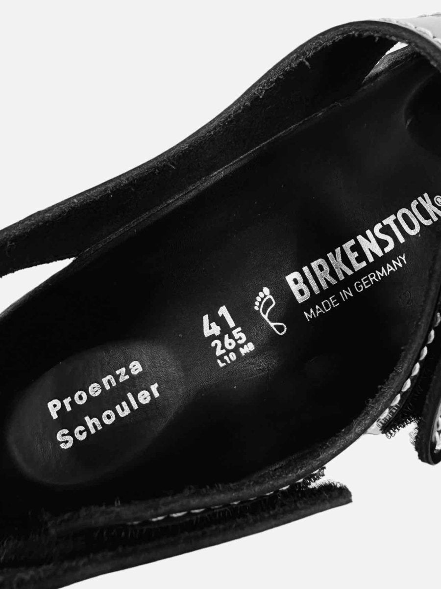 Pre - loved BIRKENSTOCK Milano Black Sandals at Reems Closet