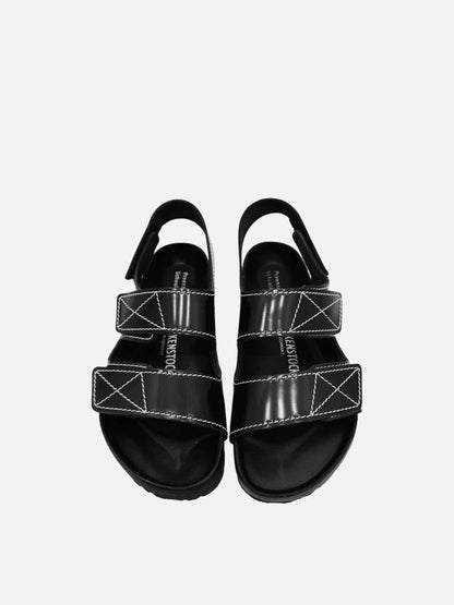 Pre - loved BIRKENSTOCK Milano Black Sandals at Reems Closet