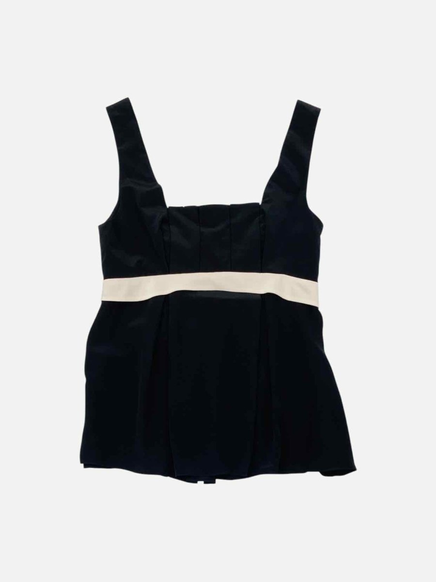 Pre - loved BLACK HALO Black & White Size US 8 Top at Reems Closet