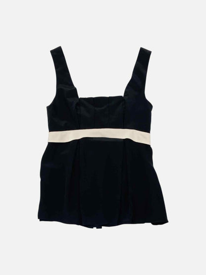 Pre - loved BLACK HALO Black & White Size US 8 Top at Reems Closet