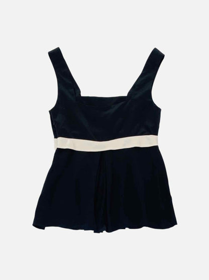 Pre - loved BLACK HALO Black & White Size US 8 Top at Reems Closet