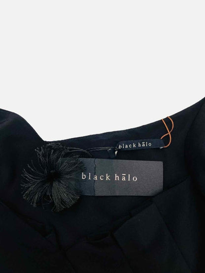 Pre - loved BLACK HALO Black & White Size US 8 Top at Reems Closet