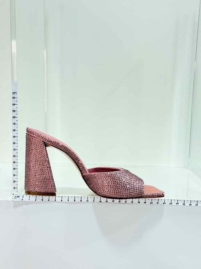 Pre - loved BLACK SUEDE STUDIO Pink Size EU 38 Mules at Reems Closet