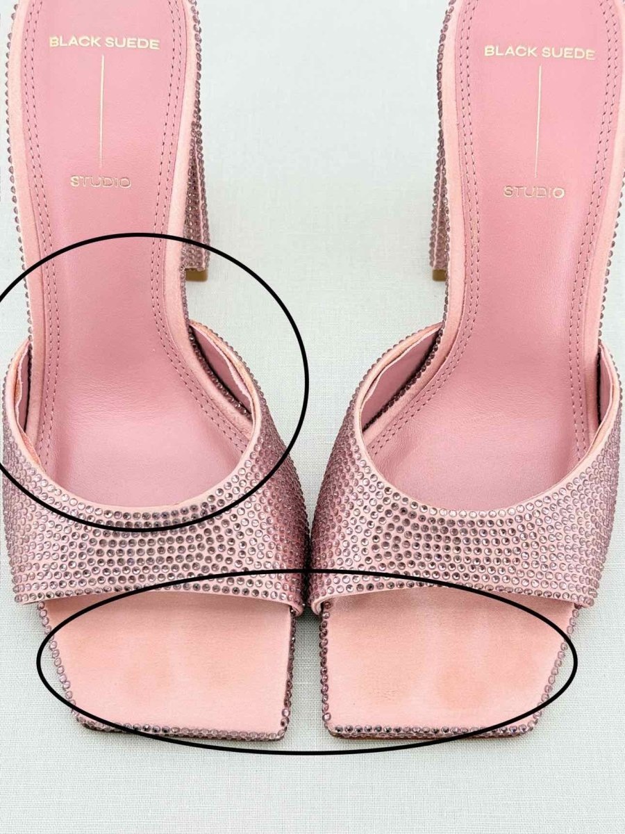 Pre - loved BLACK SUEDE STUDIO Pink Size EU 38 Mules at Reems Closet