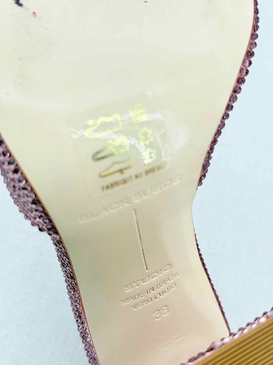 Pre - loved BLACK SUEDE STUDIO Pink Size EU 38 Mules at Reems Closet