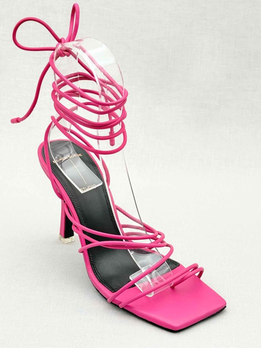 Pre - loved BLACK SUEDE STUDIO Pink Size EU 38.5 Heeled Sandals at Reems Closet