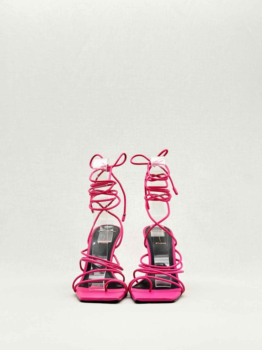 Pre - loved BLACK SUEDE STUDIO Pink Size EU 38.5 Heeled Sandals at Reems Closet