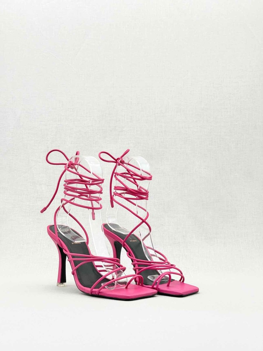 Pre - loved BLACK SUEDE STUDIO Pink Size EU 38.5 Heeled Sandals at Reems Closet