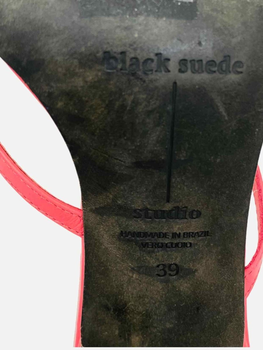 Pre - loved BLACK SUEDE STUDIO Toe Ring Pink Size EU 39 Mules at Reems Closet