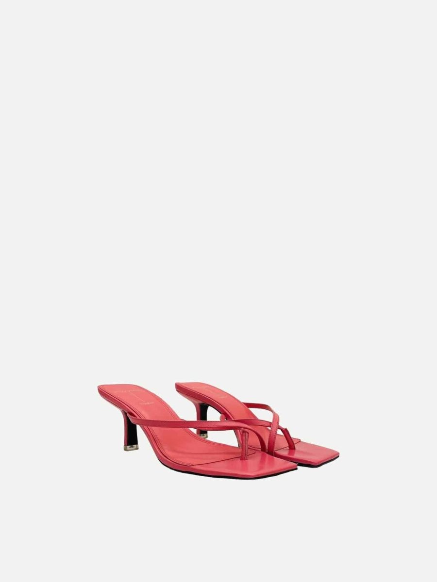 Pre - loved BLACK SUEDE STUDIO Toe Ring Pink Size EU 39 Mules at Reems Closet