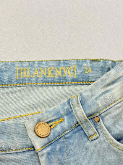Pre - loved BLANKNYC Dreamathon Blue Ripped Size 24 Jeans at Reems Closet