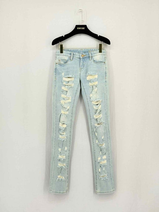 Pre - loved BLANKNYC Dreamathon Blue Ripped Size 24 Jeans at Reems Closet