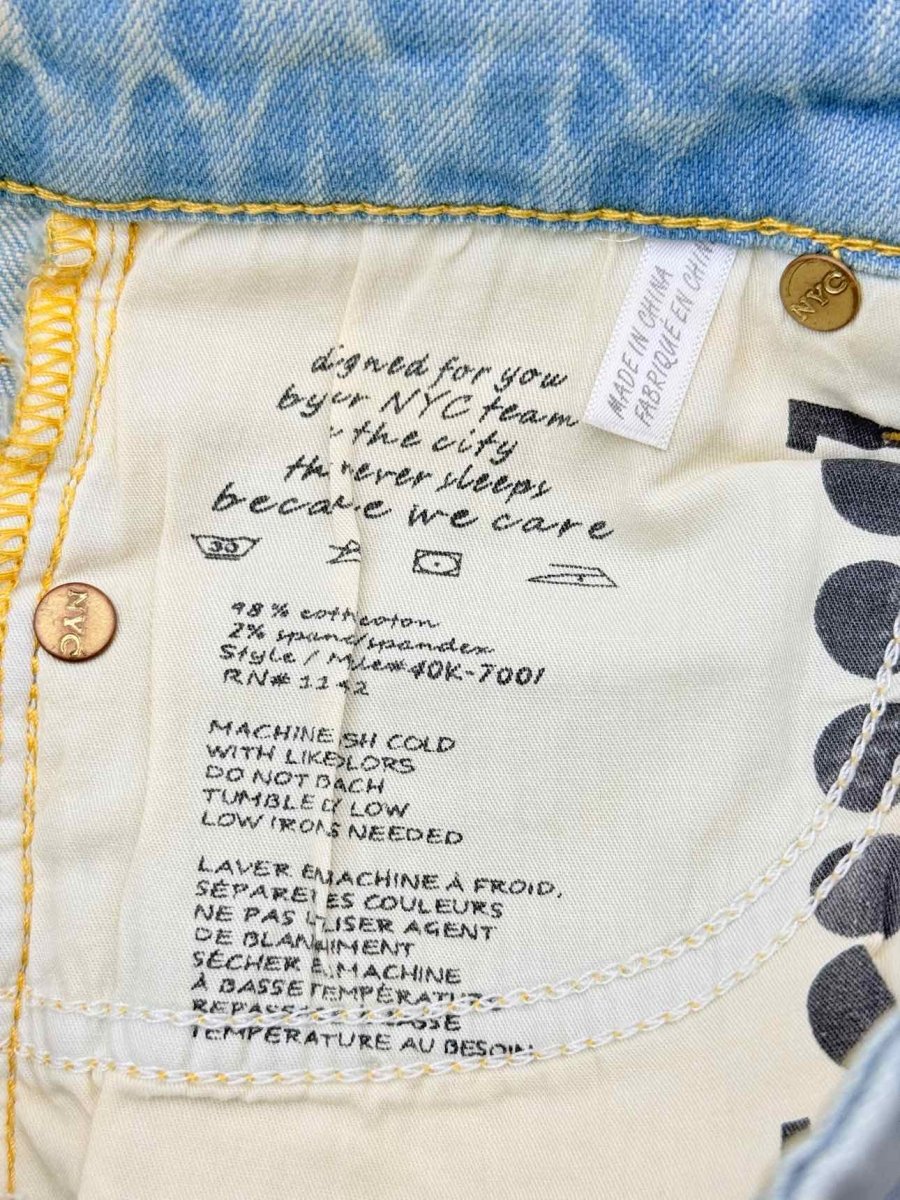 Pre - loved BLANKNYC Dreamathon Blue Ripped Size 24 Jeans at Reems Closet