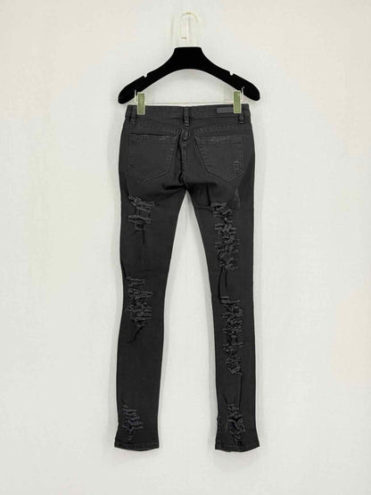 Pre - loved BLANKNYC Skinny Black Ripped Size 24 Jeans at Reems Closet