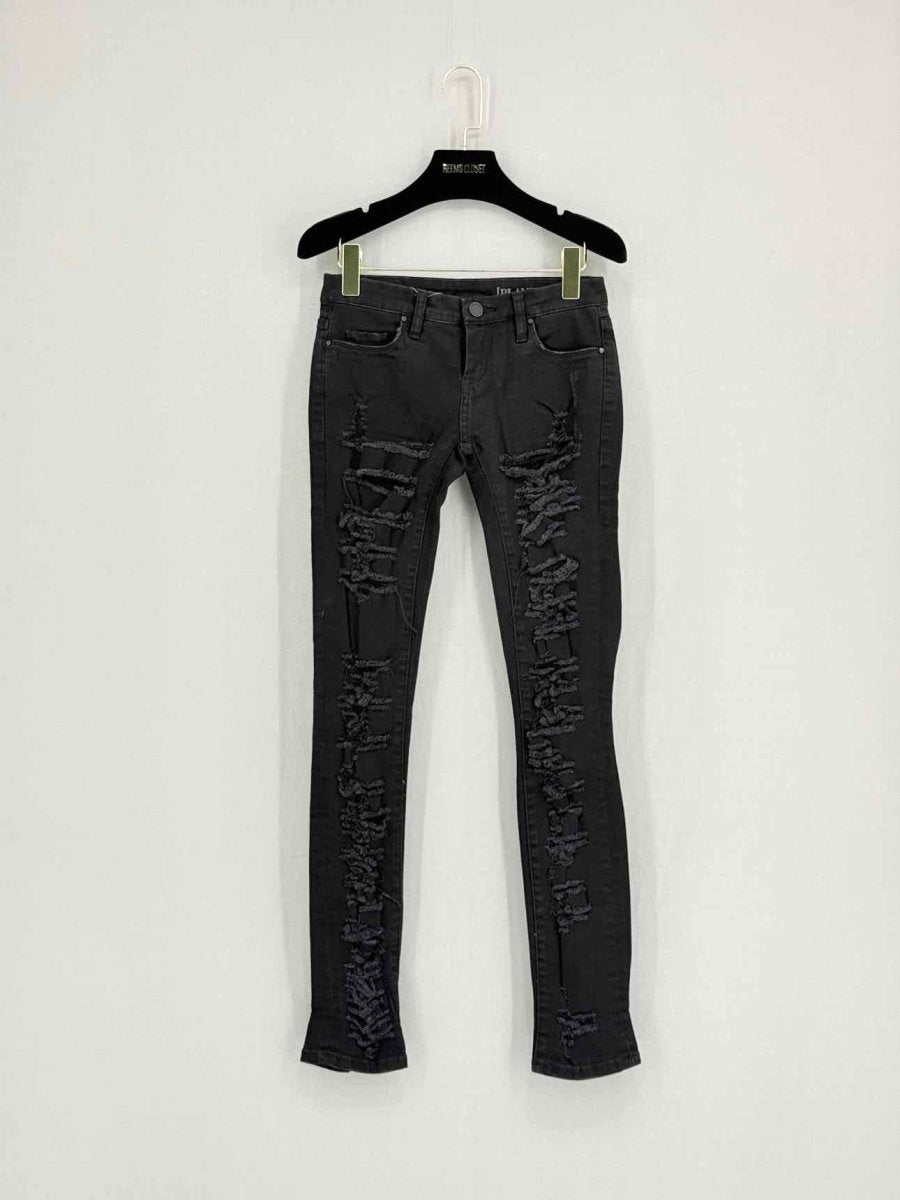 Pre - loved BLANKNYC Skinny Black Ripped Size 24 Jeans at Reems Closet