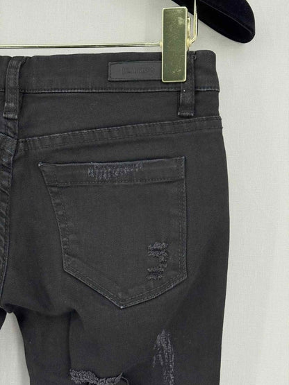 Pre - loved BLANKNYC Skinny Black Ripped Size 24 Jeans at Reems Closet