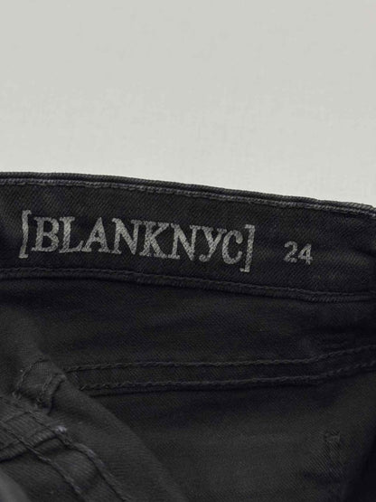 Pre - loved BLANKNYC Skinny Black Ripped Size 24 Jeans at Reems Closet